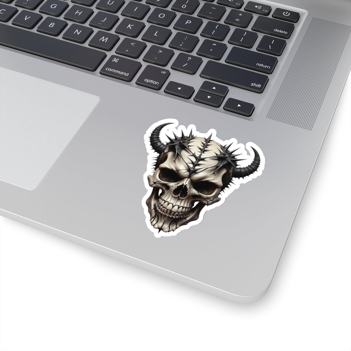 Horned Skull Sticker - Kiss-Cut Stickers