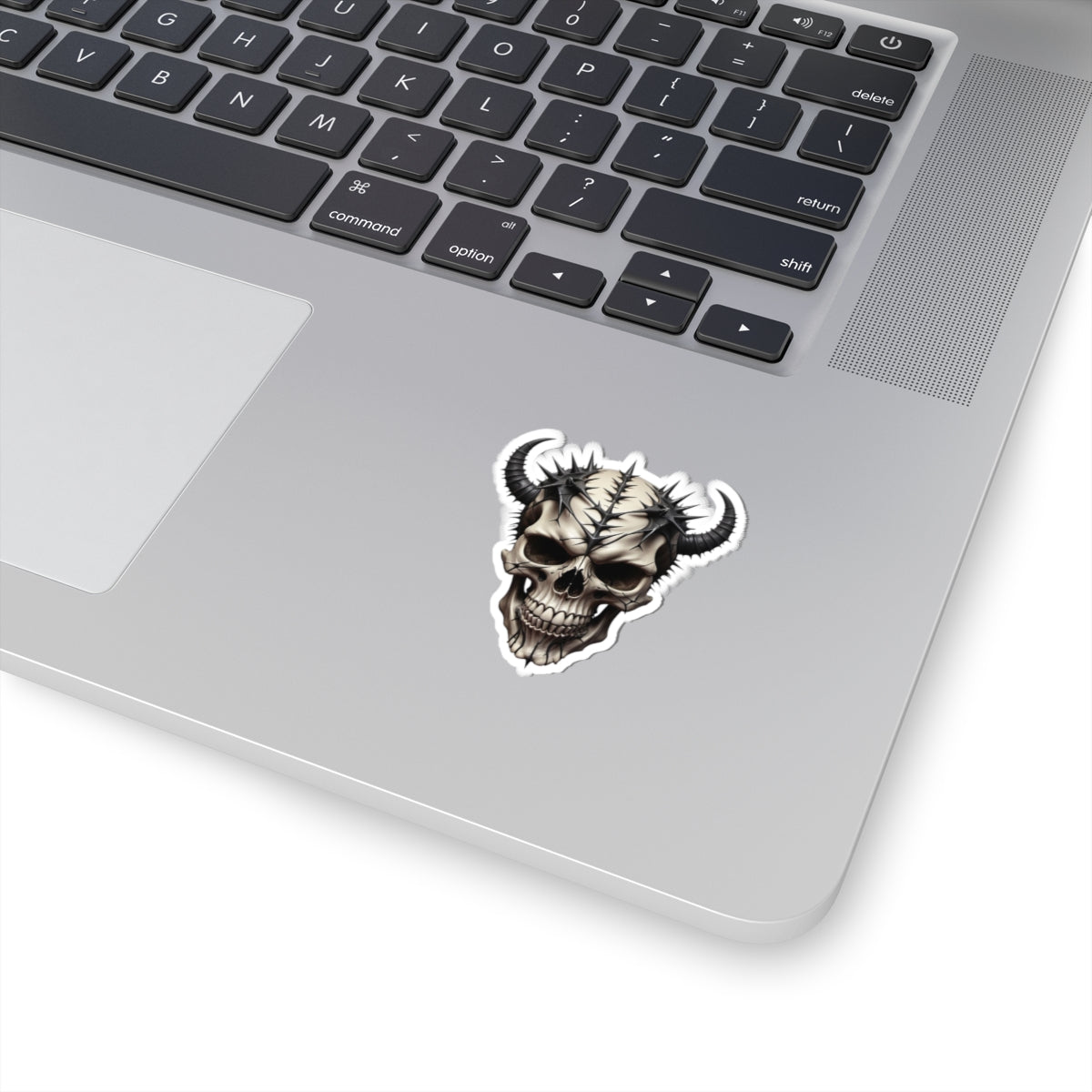 Horned Skull Sticker - Kiss-Cut Stickers