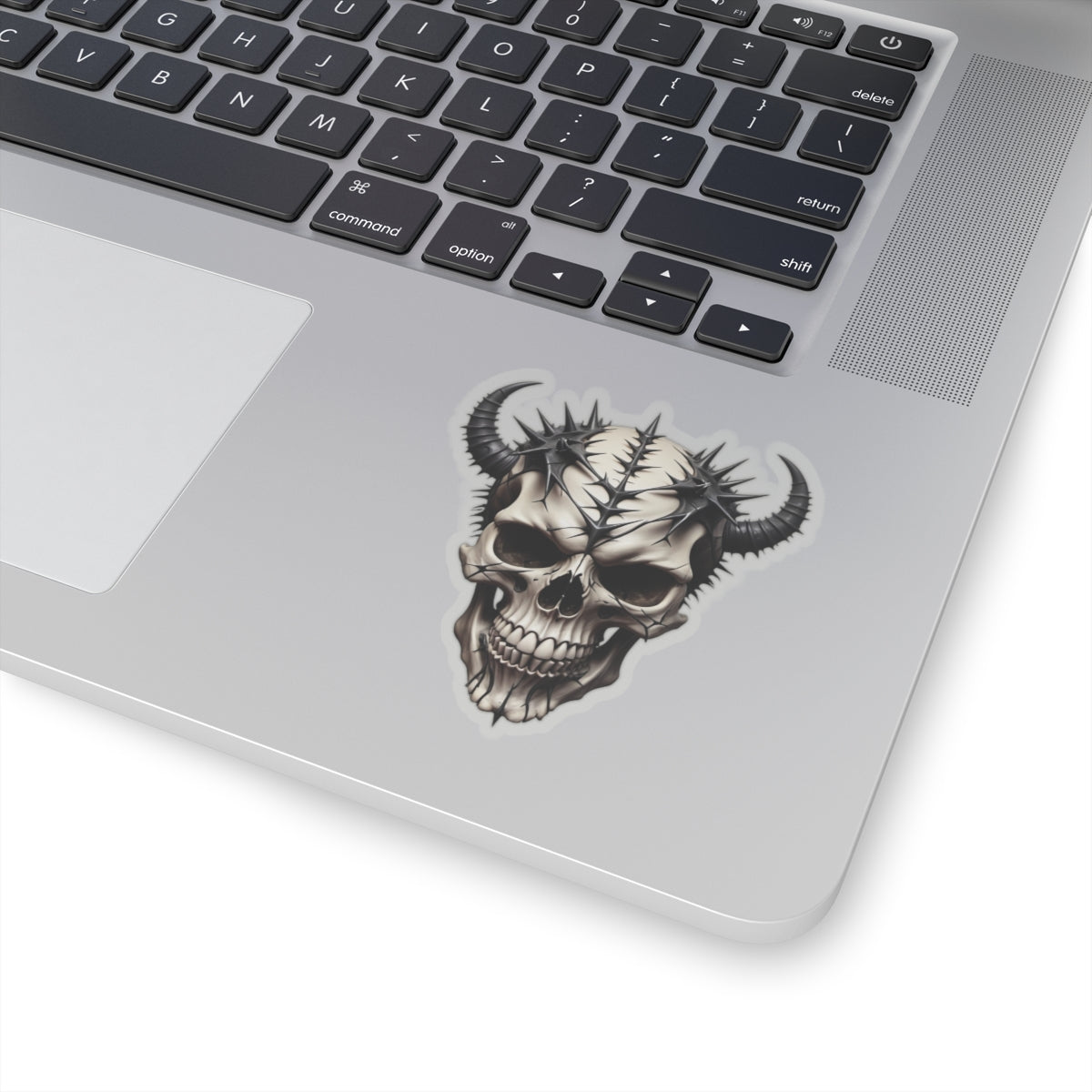 Horned Skull Sticker - Kiss-Cut Stickers